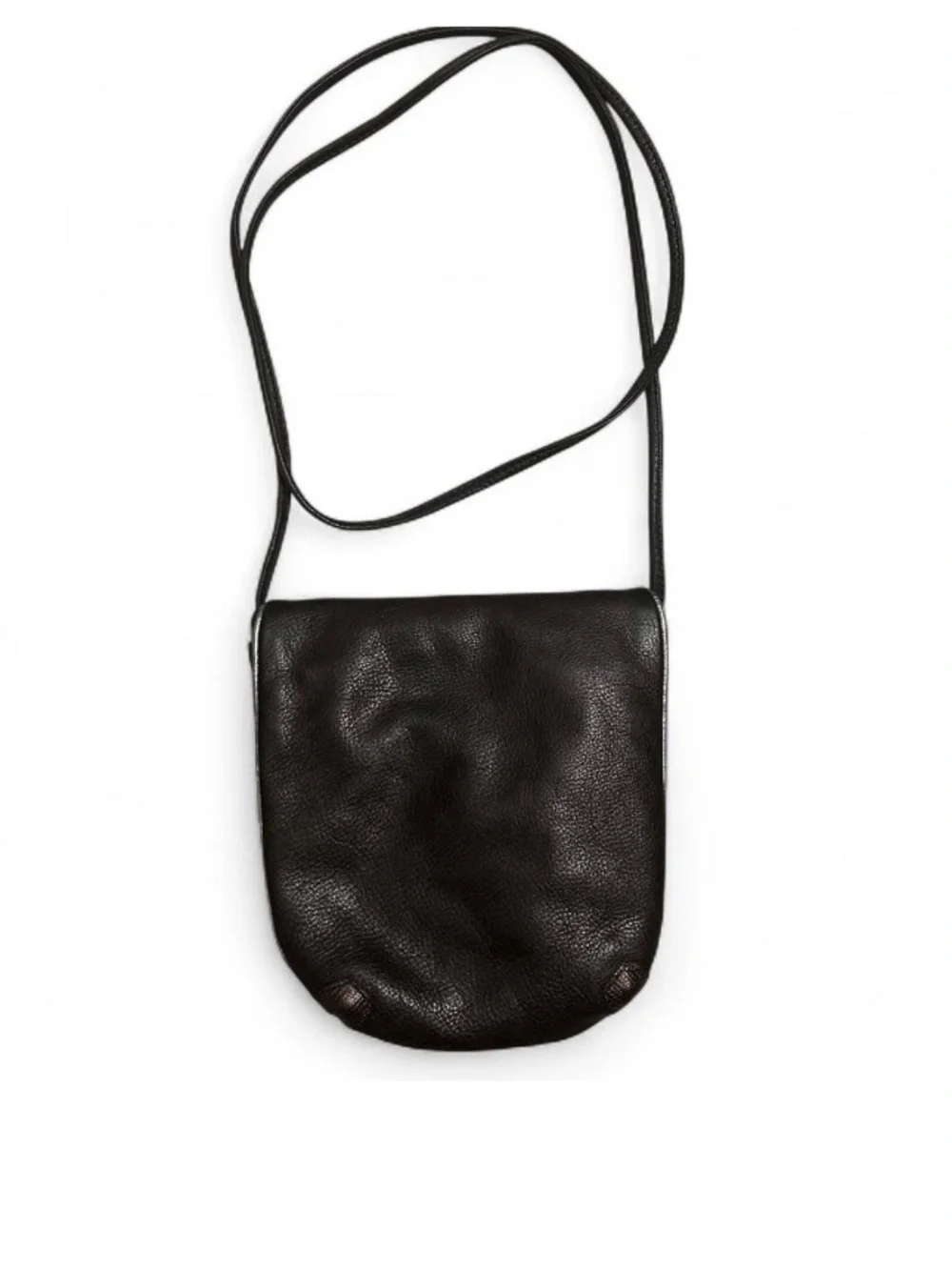 Vintage Leather Bag Boho Chic Shoulder Bag Western Crossbody Brown + Black